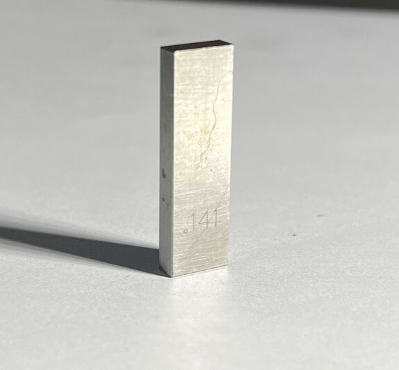 .141 Starrett-Webber Gage Block Used