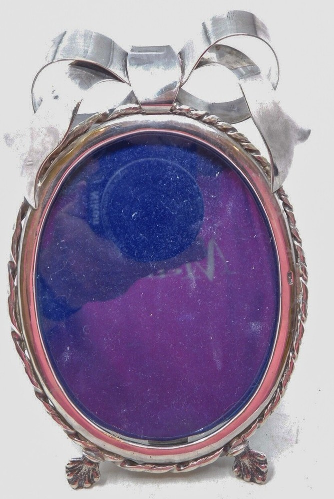 Egyptian Oval Photo Frame 90% Solid Silver 88 Grams