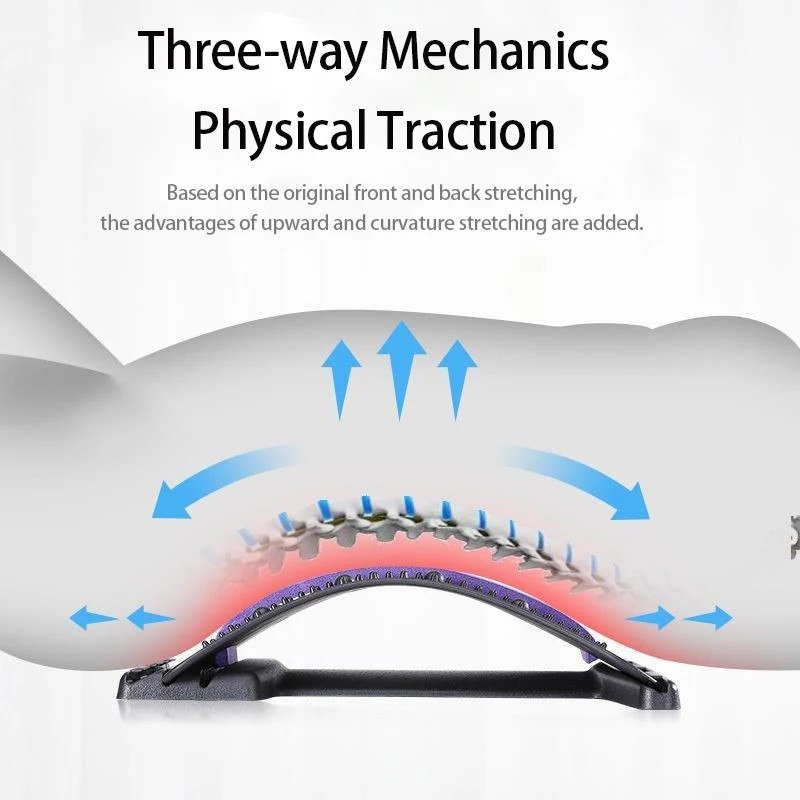 Back Stretcher for Lower Back Pain Relief, Back Cracking Device, Multi-Level