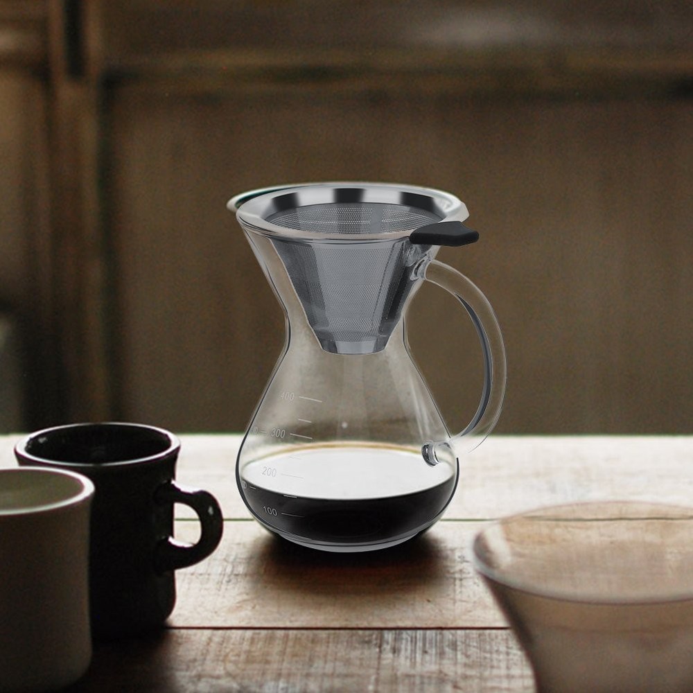 Natudeco Pour Over Coffee Maker, over Maker with Transparent