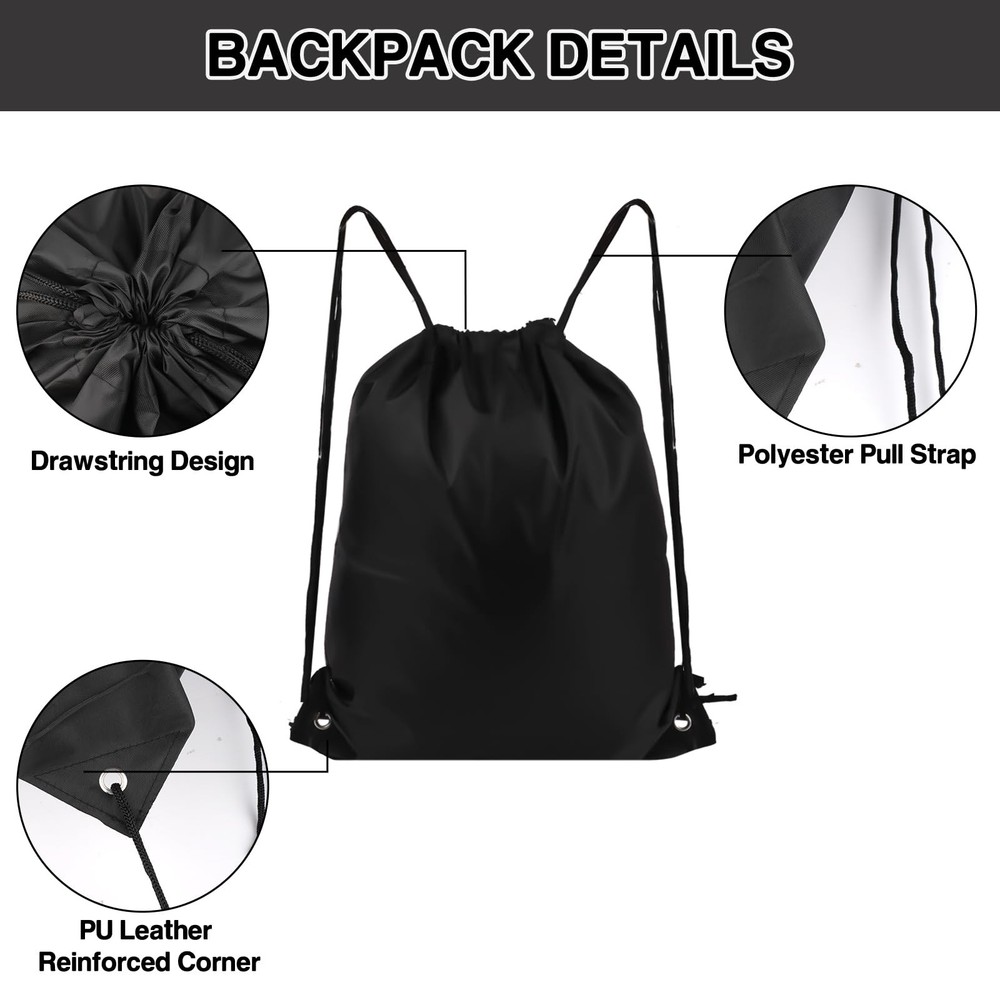 Drawstring Backpack 20Pcs Bags, Draw String Medium, Multicolor