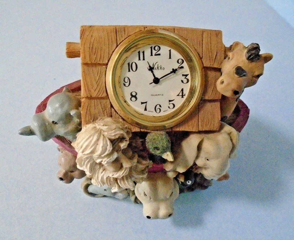 Noah’s Ark 3 D Miniature Quartz Desk Clock