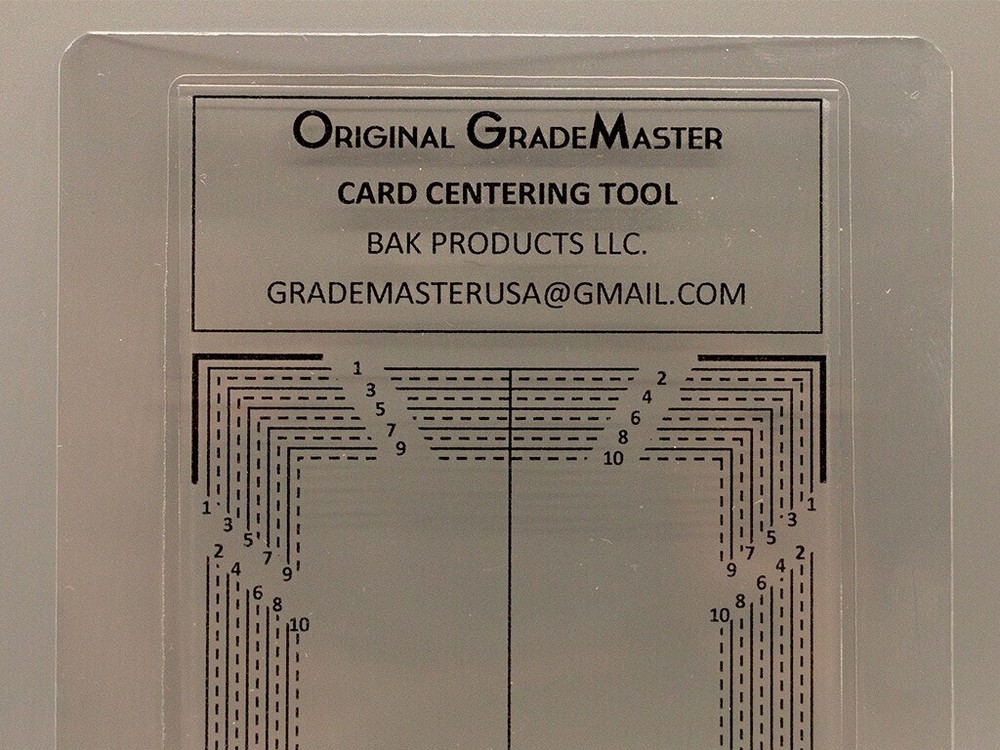 ORIGINAL GRADEMASTER Card Grading / Centering Tool Created in 2015- #1 Design!
