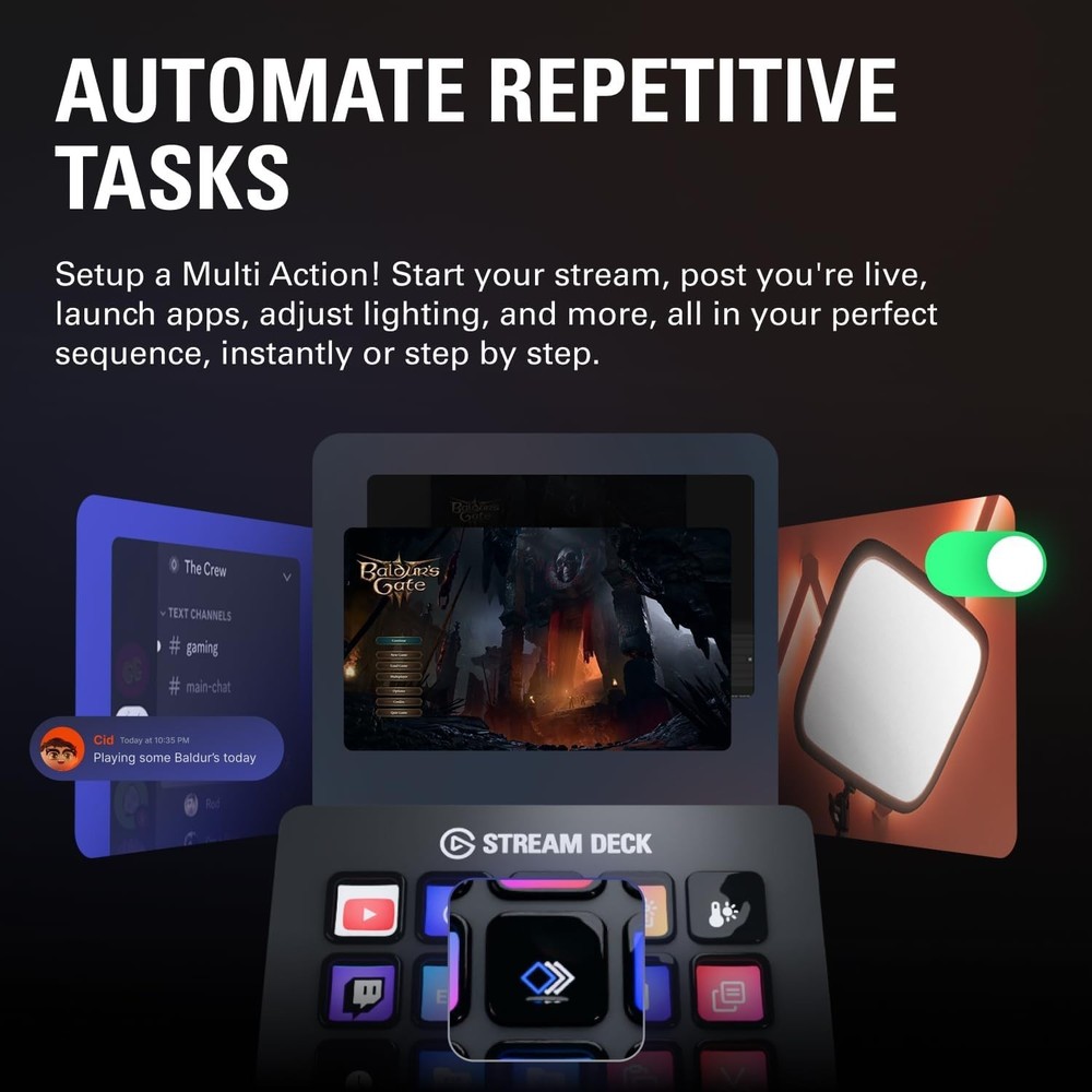Compact Stream Deck MK.2: 15 Customizable Keys for Enhanced Streaming Experience
