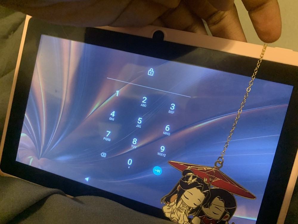 Pink Tablet with USB-C Charging bundle