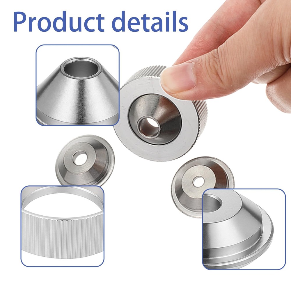 4 PCS Texture Sprayer Orifice Tip Set, 3 Nozzle Tips 1 Threaded Collar Drywal...