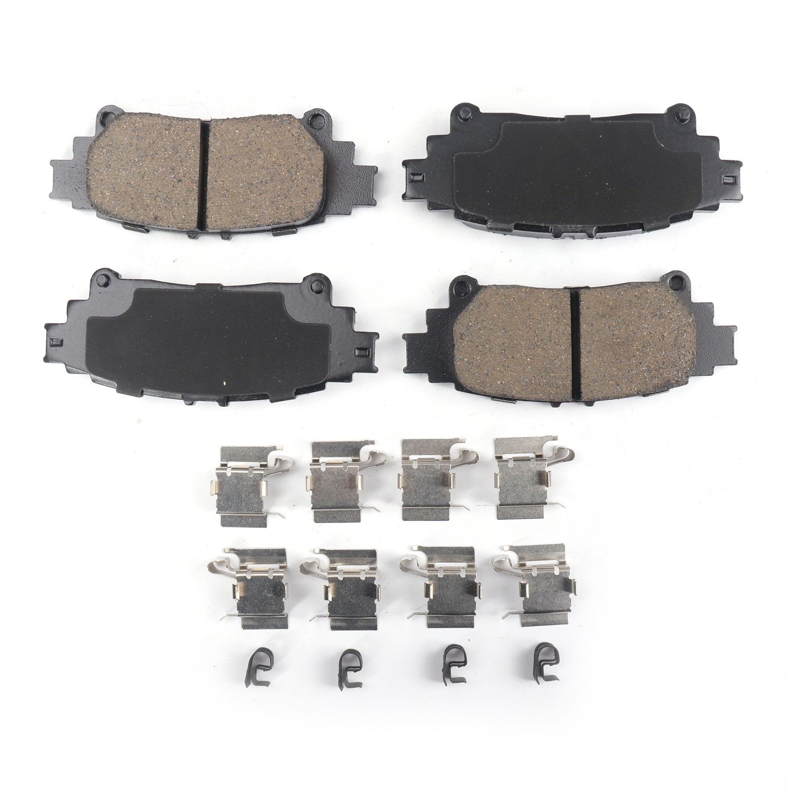 Front and Rear Ceramic Brakes Pads For 2014 - 2020 Toyota Highlander 2.7L 3.5L