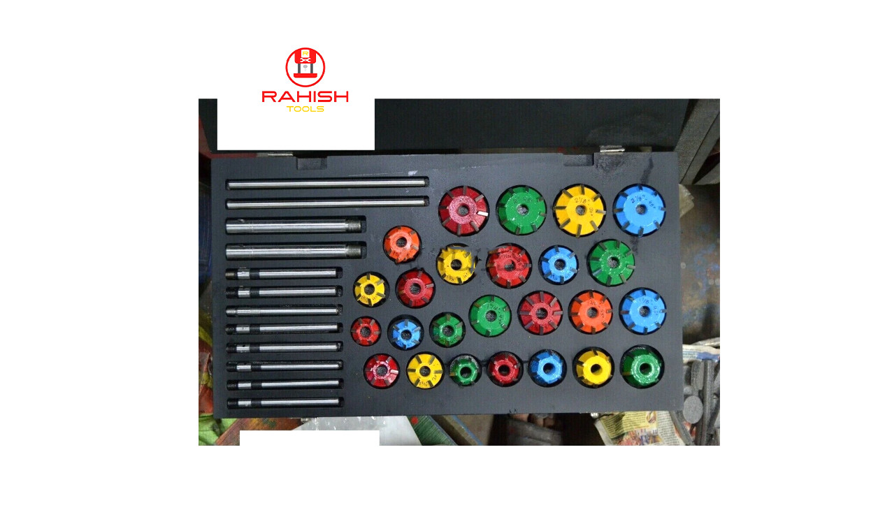 Carbide Valve Seat Cutter Set Tipped 37 For Chevy, Ford.gmc ,Caterpillar ,Komtus