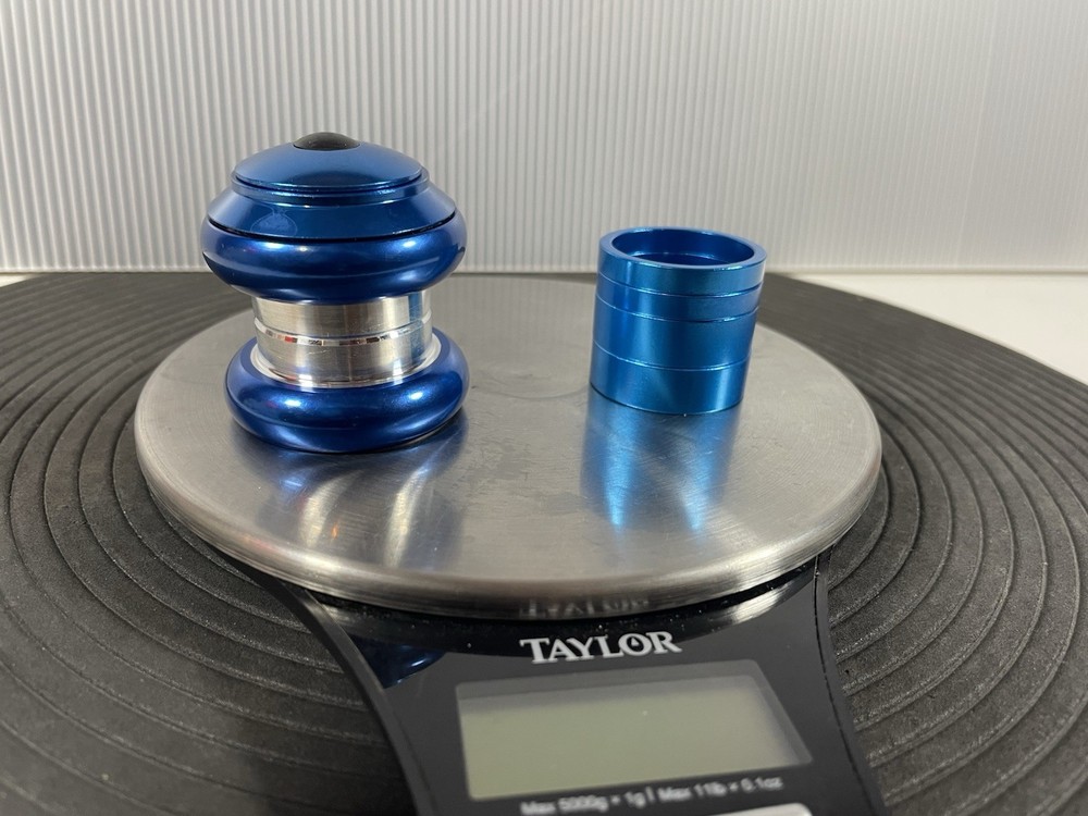 1 1/8” Threadless Klunker Conversion Headset BLUE With Spacers Old School BMX