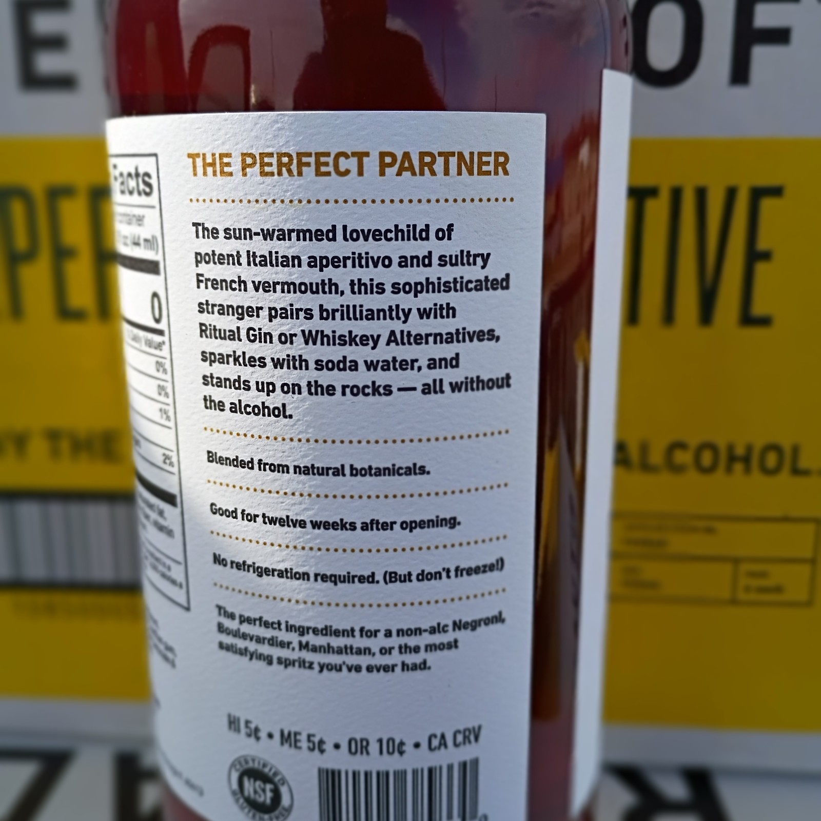 RITUAL ZERO PROOF Aperitif Alternative 6pack Non-Alcoholic Spirit 750ml NEW