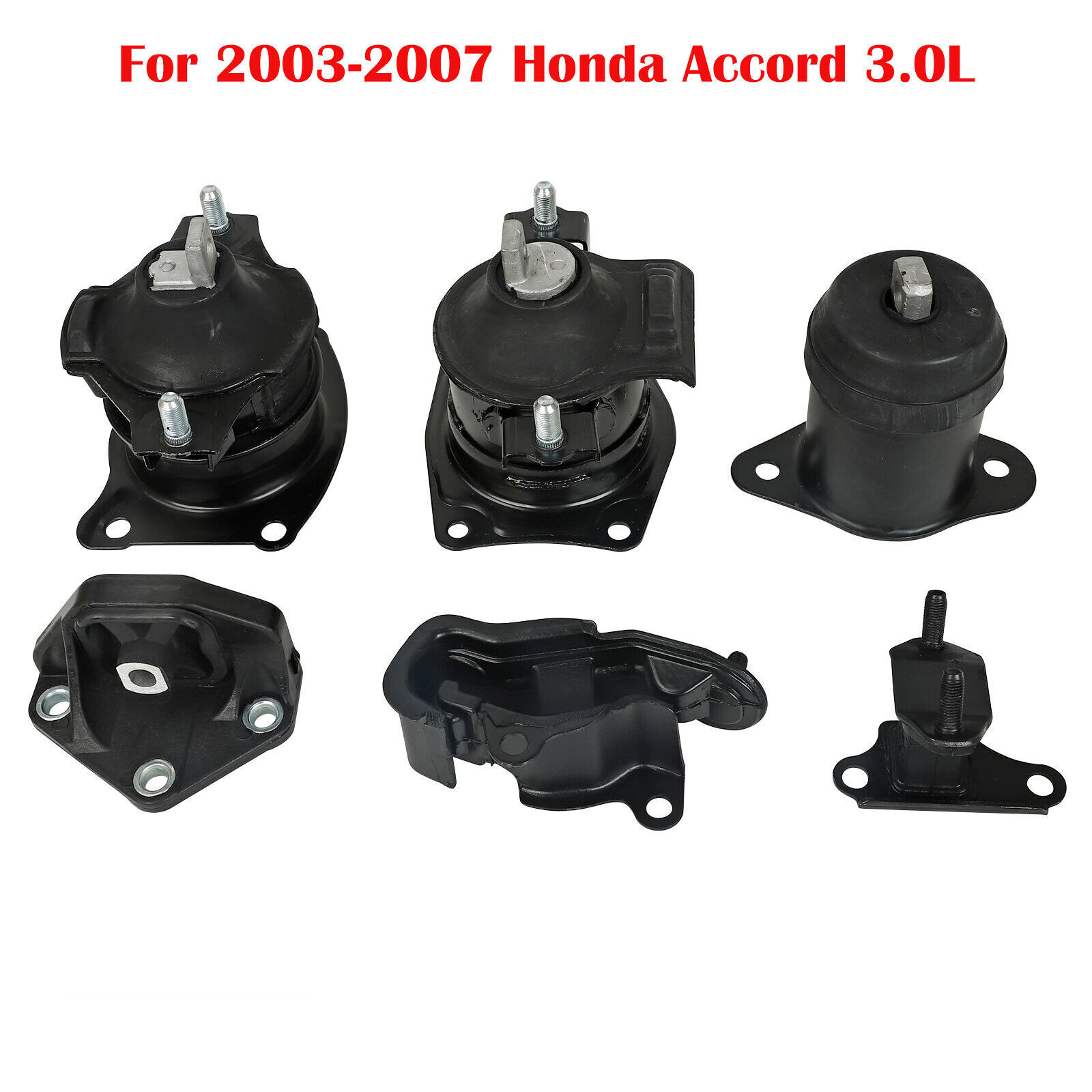 6PCS Engine Motor Mounts Replacement For 2003-2007 Honda Accord 3.0L V6