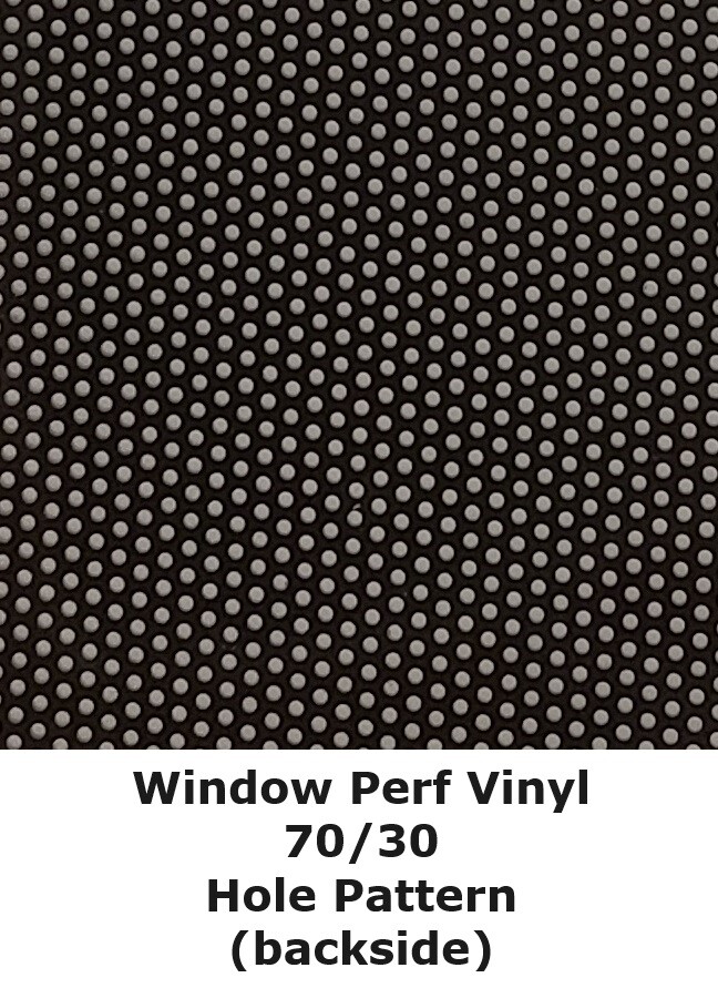 Window Perf Vinyl One-Way Vision Roll Solvent & Latex (Choose Size & Type)