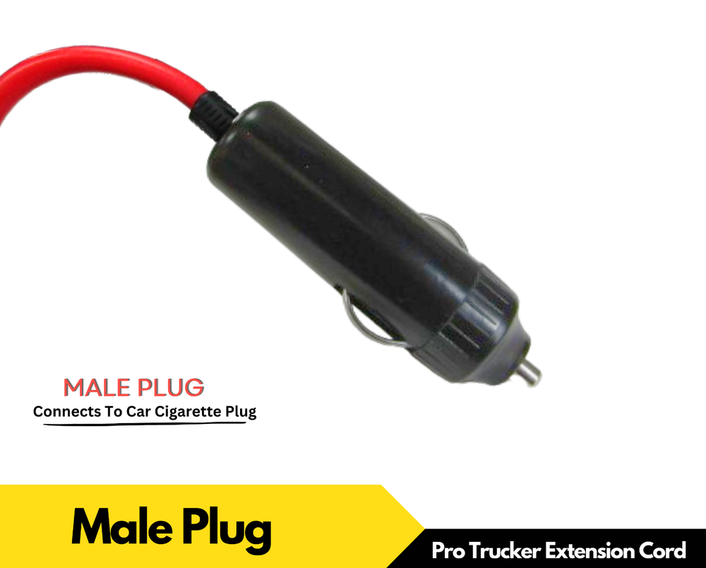 ProTrucker 12V Cigarette Lighter Extension Cord Power Cable 12FT Plug Socket 24V