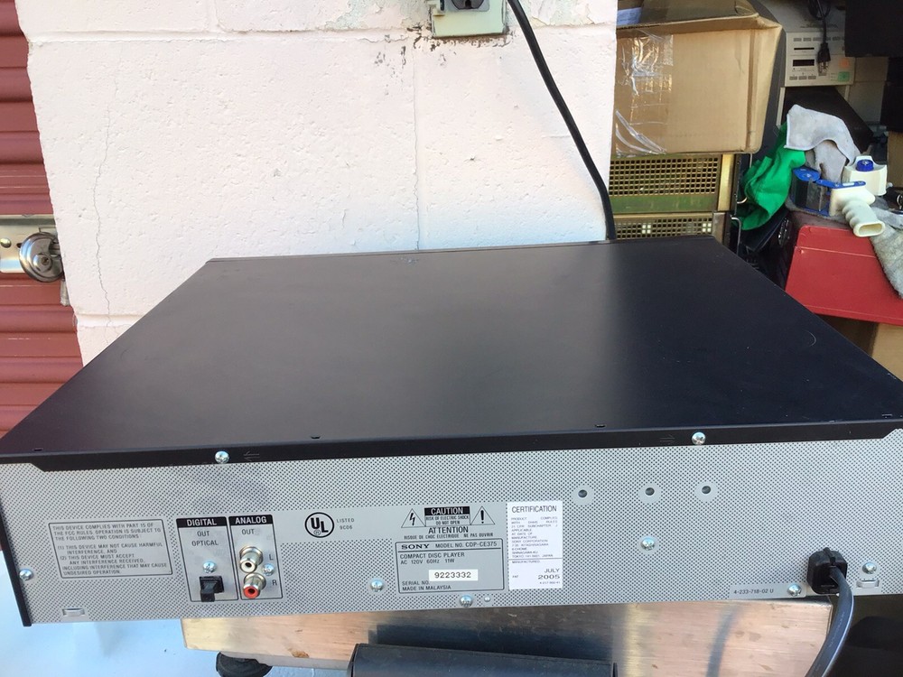 Sony Compact Disc Player CDP-CE375