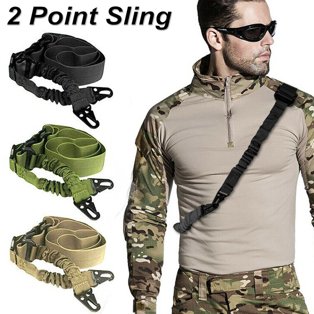 2 Point Traditional Gun Slings Standard Strap with Metal Hook for Outdoor Sports