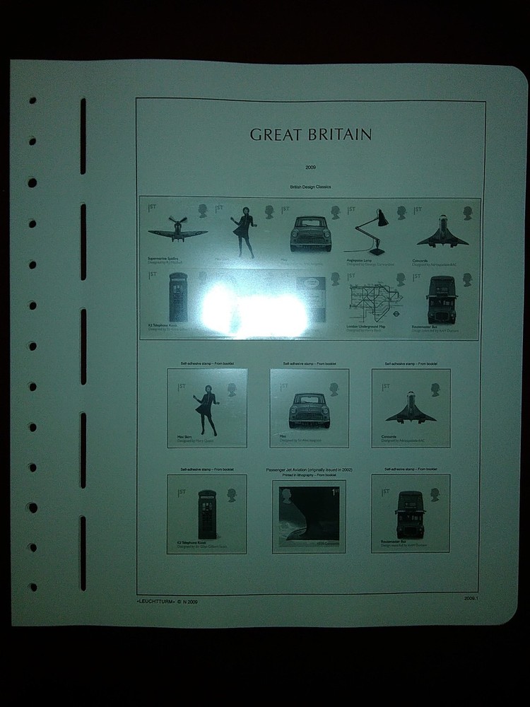 LIGHTHOUSE Commemorative Hingeless album pages Great Britain 2009 Used Ref 2009