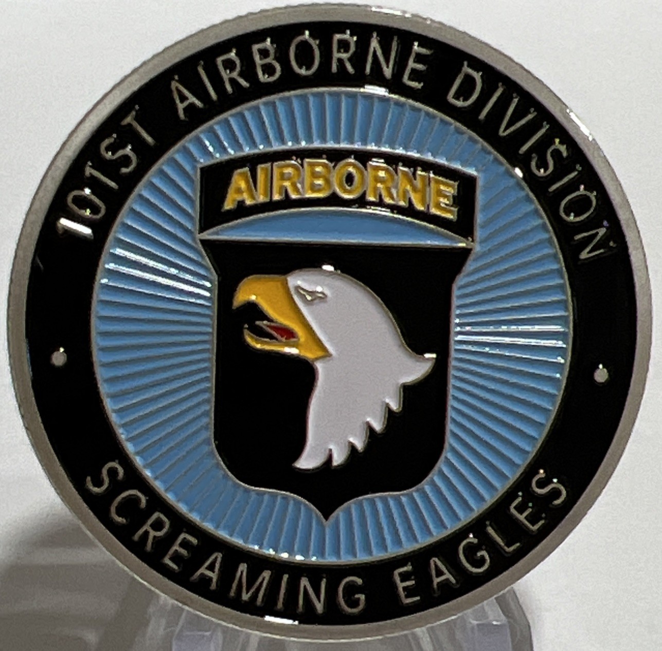 * United States Army 101st Airborne Division Screaming Eagle Challenge Coin