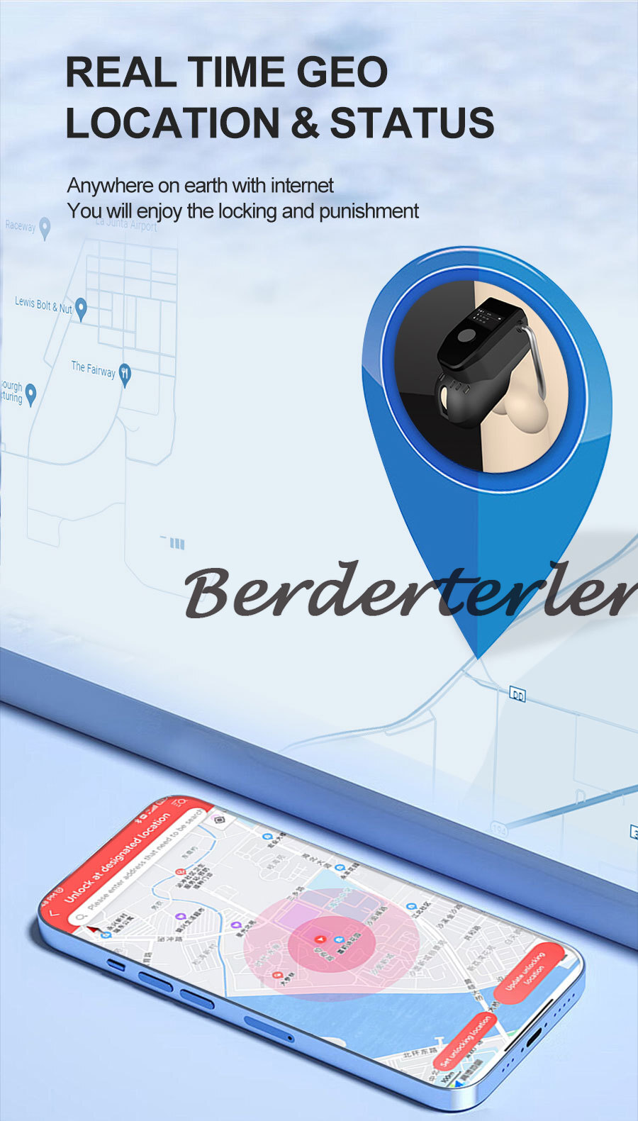 New QIUI Upgraded Cellmate 3 Cage APP Remote Control Shock Cage Chastity Belt