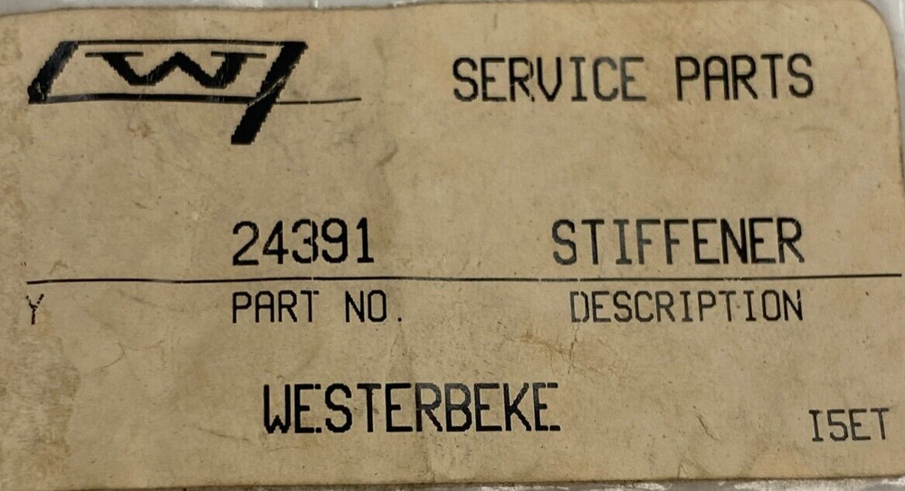 Westerbeke 24391, Stiffener