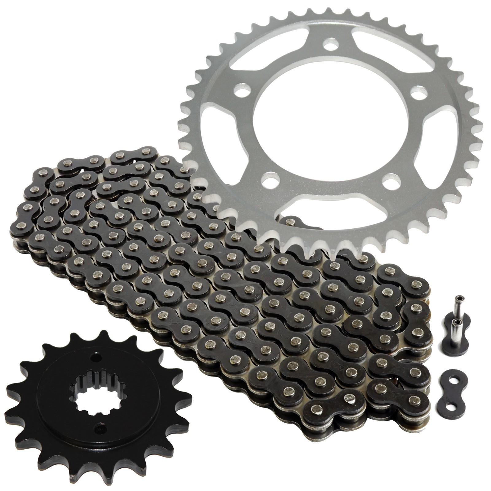 Black Drive Chain And Sprocket Kit for Honda VT750C Shadow Ace 750 1998-2003