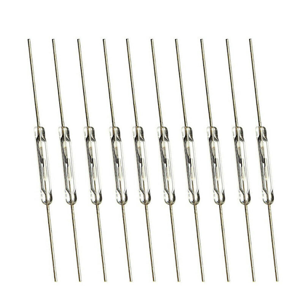 40 X Magnetic Glass Reed Switch 2 x 14 mm Normally Open N/O 2-Pin Low Voltage US