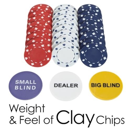 Foldable Poker Table Topper Set - 300 Chips, 2 Decks, Carry Case & Buttons