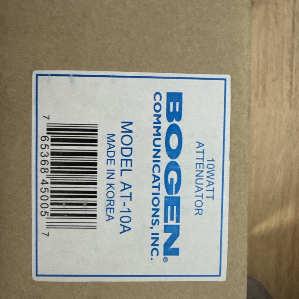 BOGEN COMMUNICATIONS AT-10A ATTENUATOR