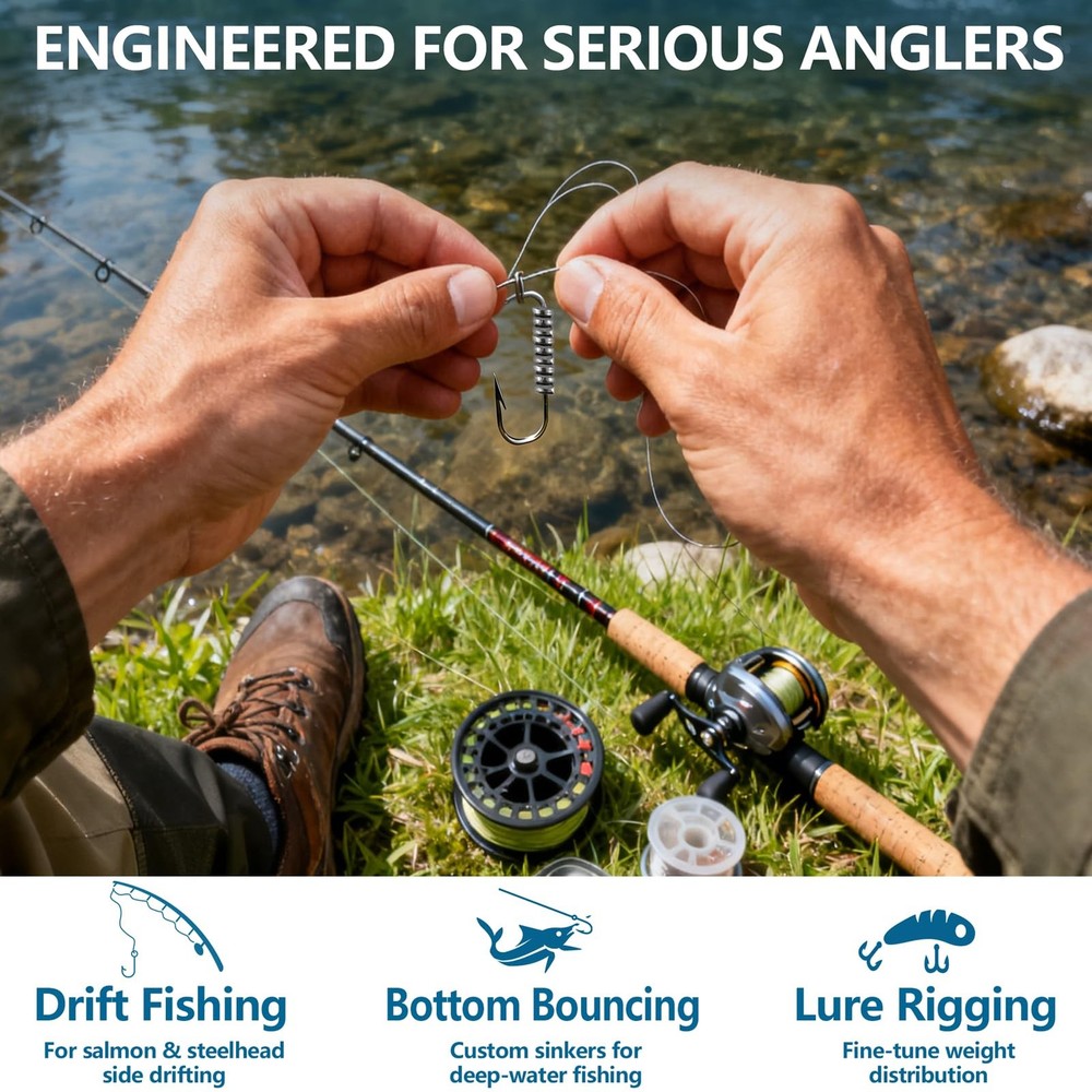 Lead Wire Solid Core Roll 1 Lb Spool — Soft High Density Lead Line for Fishin...