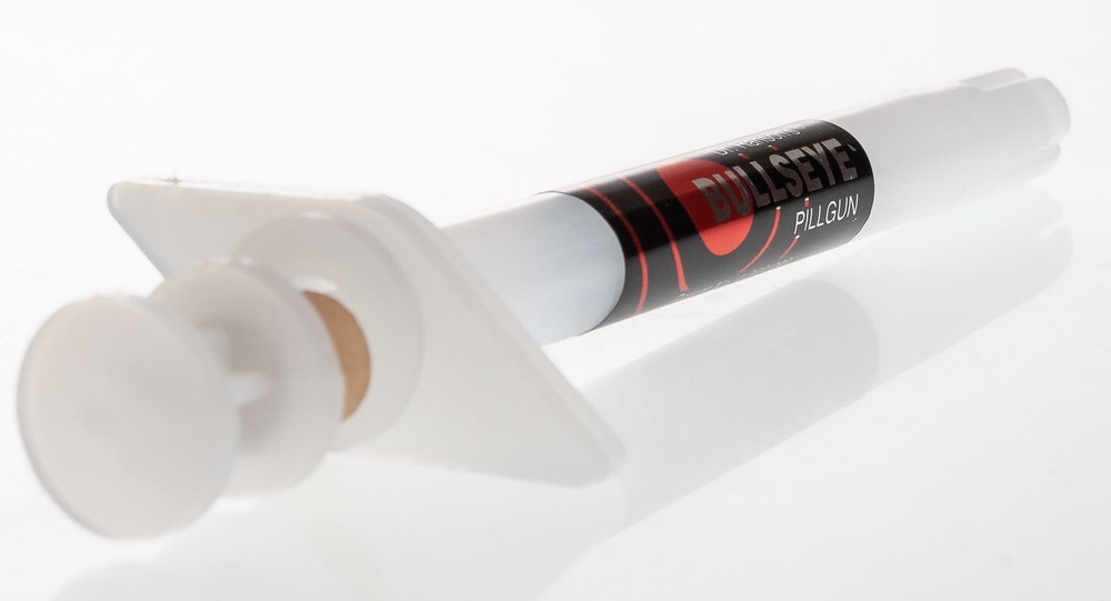 Plastic Balling Gun, Brown, Small