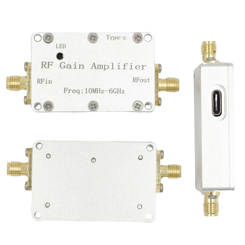10M-6GHz RFAmplifier 20dB High Gain Driver Receiving Amplifier Receiver System B