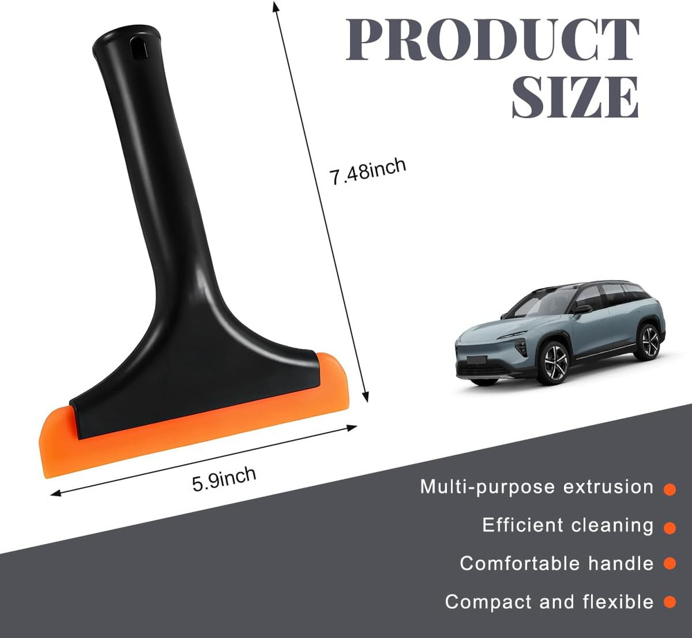 Small Silicone Window Squeegee, Car Windshield Silicone Squeegee, Auto Windshiel