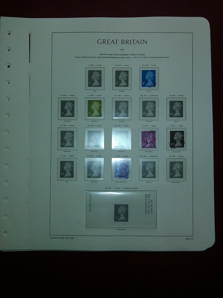 LIGHTHOUSE Hingeless Pages Great Britain Definitive 1993-1999 Used def 1993H
