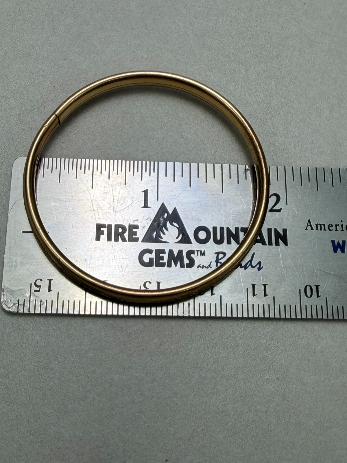 Antique Victorian Baby Bangle Bracle Gold Filled H Floral Engraved