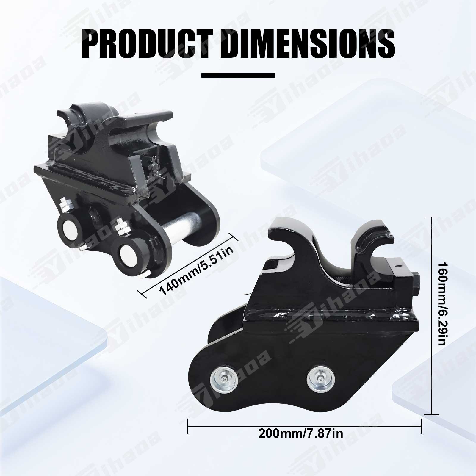 TYPHON Attachment Quick Hitch Coupler Attachments for Mini Excavators Excavator