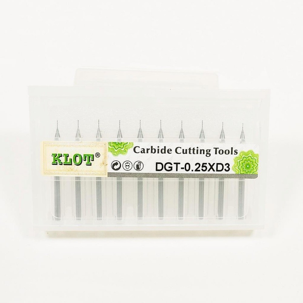 10pcs Whole Solid Carbide PCB Micro Drill Bit 2.4mm-2.99mm Shank 3mm 55D