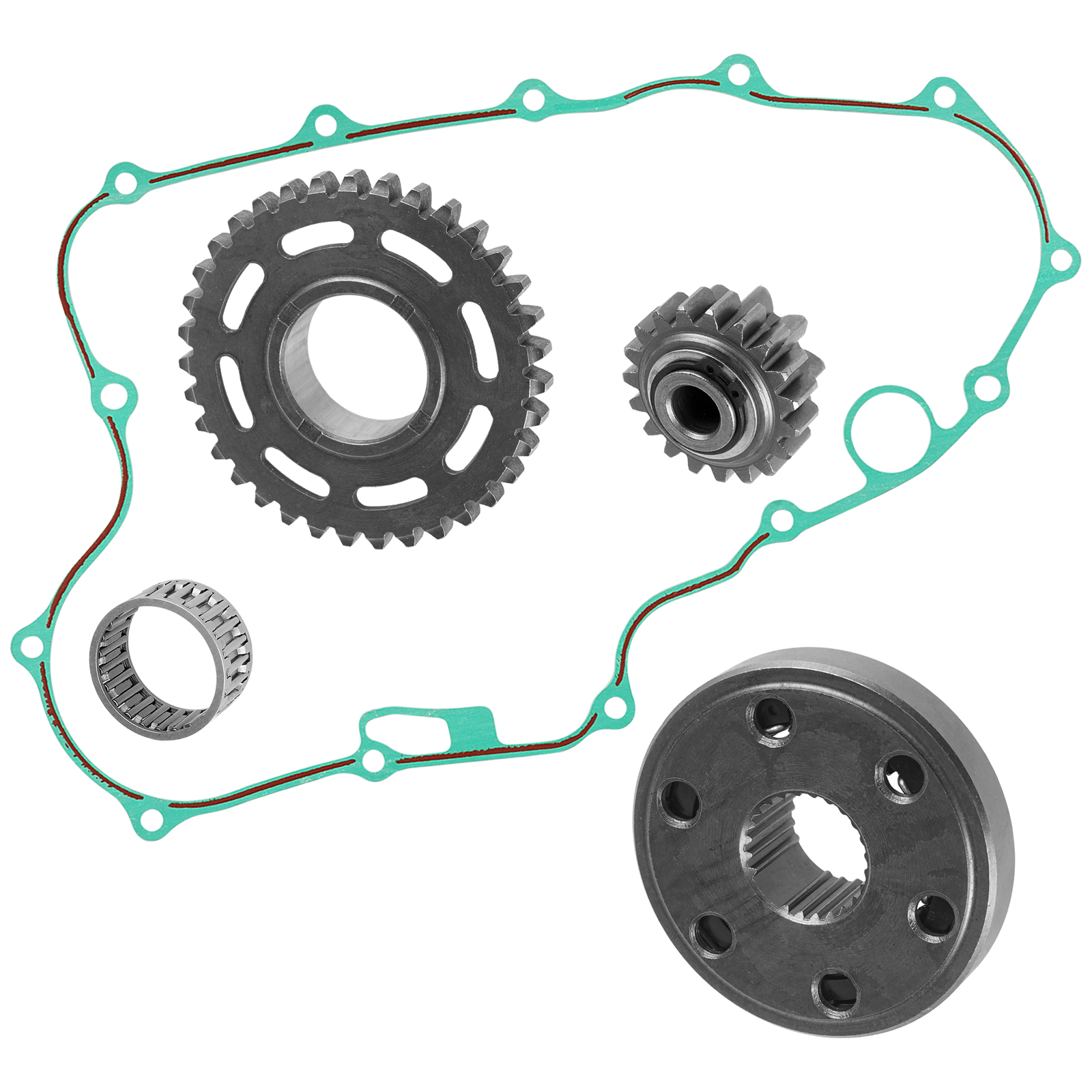Starter Clutch & Driven Gear Reduction Gear W/Gasket for Honda CRF450X 2005-2020