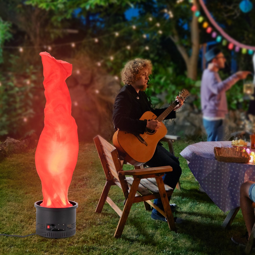 Electric Red Flame Light Simulated Campfire Light Fake Flame Lamp Effect Decor