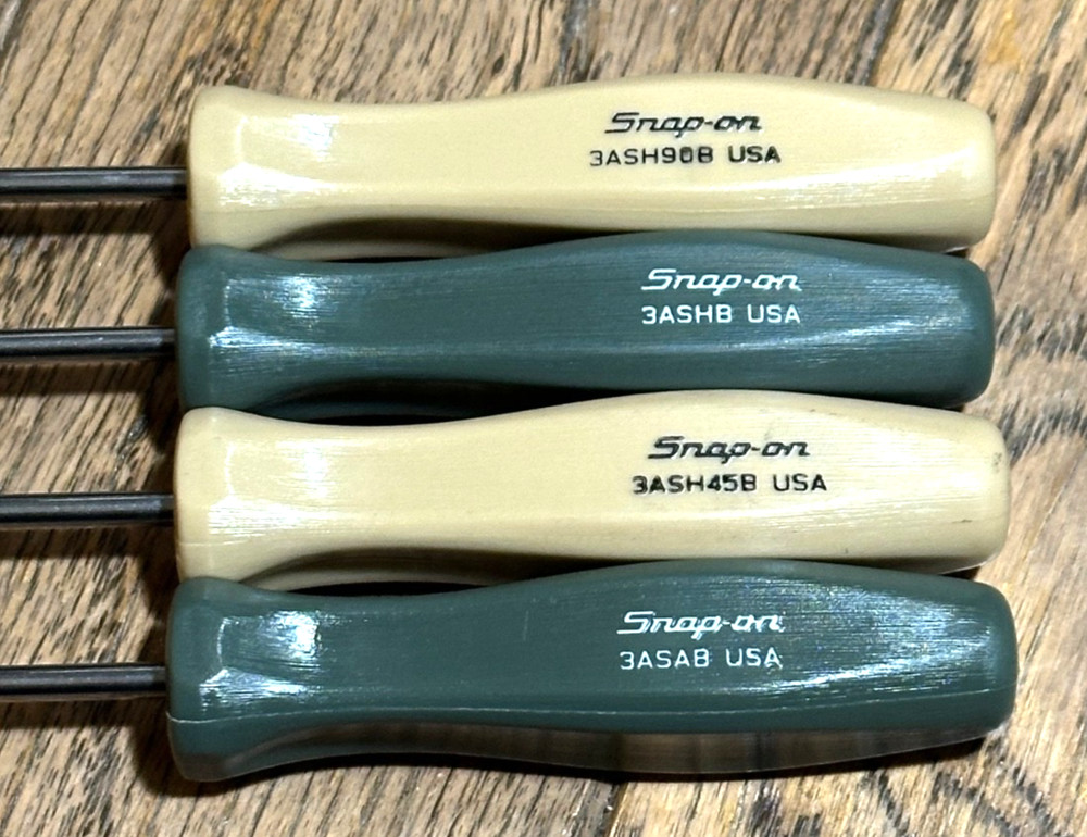 Snap On Tools COMBAT Tan Green Pick Hook Set Screwdriver Puller Cotter Awl Lot