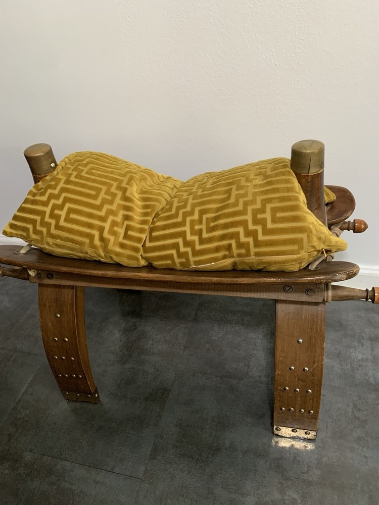 Vintage 1960's Egyptian Camel Saddle Stool
