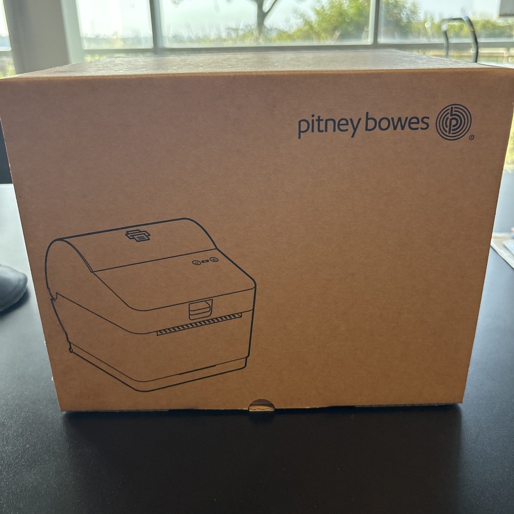 Open Box Pitney Bowes 1E47 Thermal Label Printer PB-SP100 Shipping Label Maker