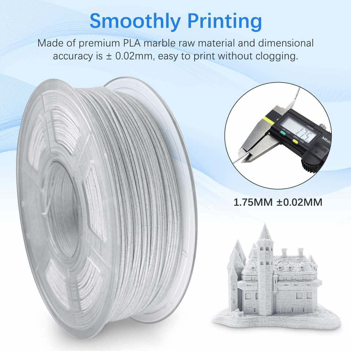SUNLU PLA PLA+ PETG SILK ABS TPU 3D Printer Filament 1.75mm 1KG/0.25KG Non-toxic