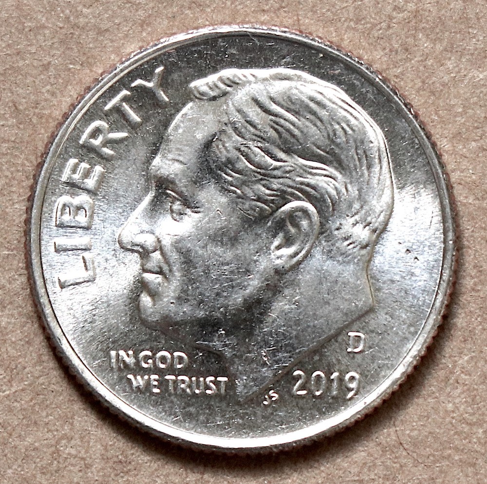 2019 D Roosevelt Dime BU