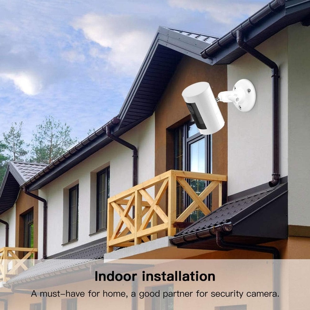 Durable Adjustable Wall Mount Bracket for Security Cameras - 360° Rotate & Tilt