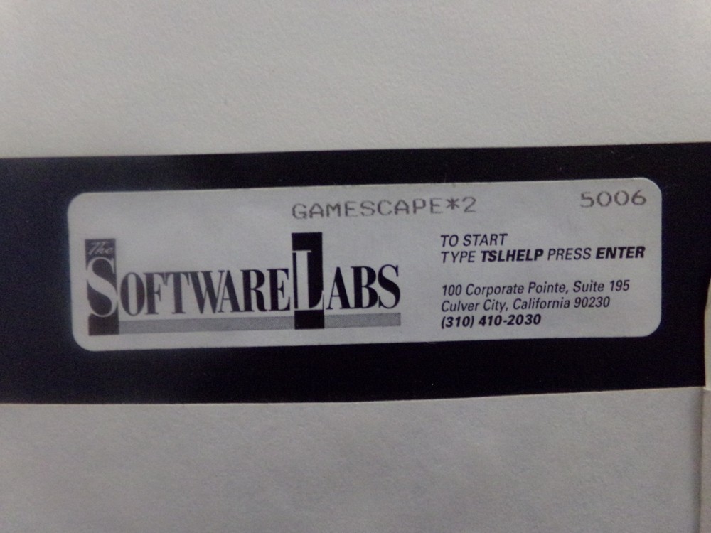 SoftwareLabs Gamescape 1 & 2 Floppy Disk