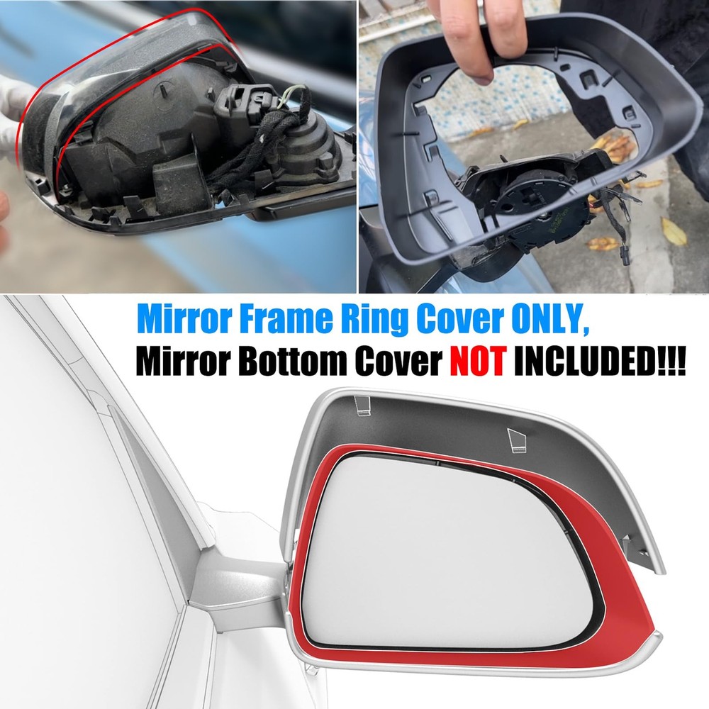 Compatible with Tesla Model 3 Side Mirror 3 Right, black or gray