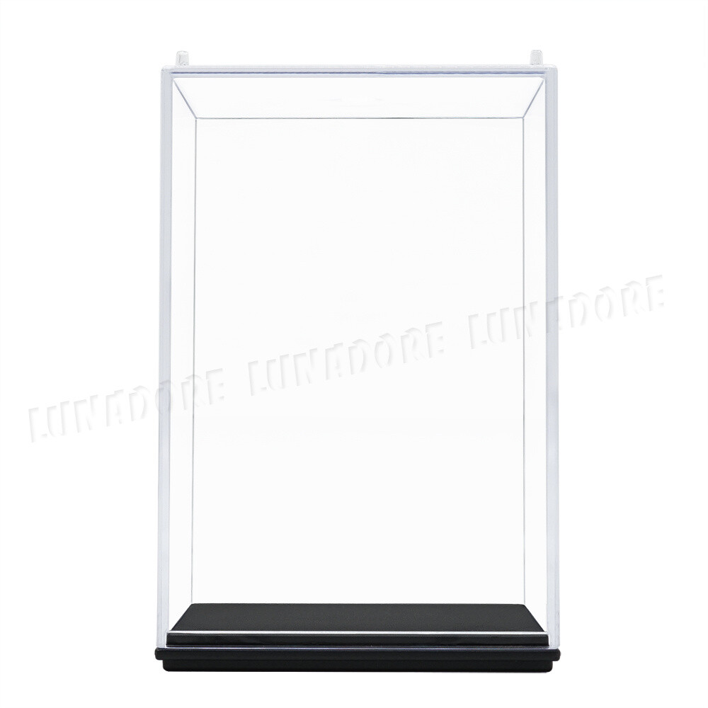 US Clear Perspex 6.3" H Acrylic Display Box Case Plastic Dustproof Collection UV