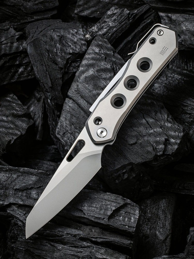 WE Vision R Superlock 20CV Bead Blasted Reverse Tanto Blade Gray Titanium
