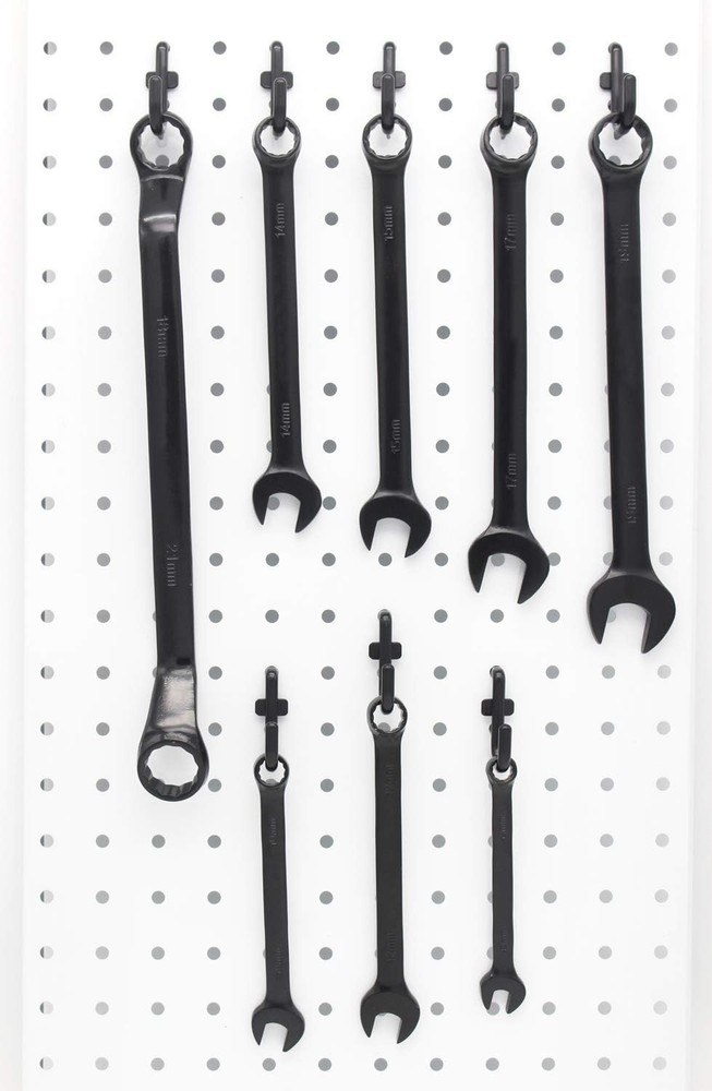 Pegboard Hooks Kit J Hook Assortment 100 Pack Black2