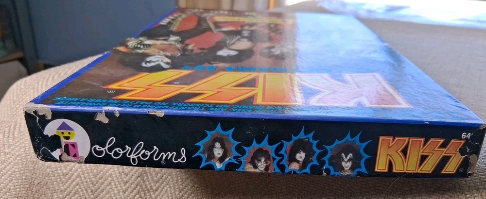 KISS Colorforms Set Complete Unused 1979 Aucoin Mgmt Peter,Gene,Paul,Ace Toy
