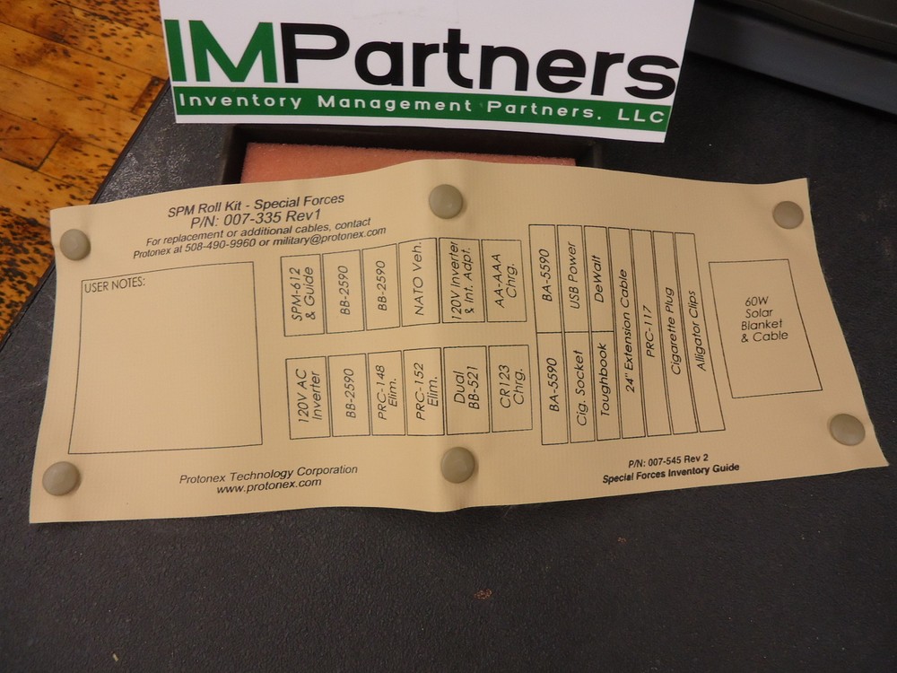 007-545 Protonex Inventory Guide - Special Forces NEW!